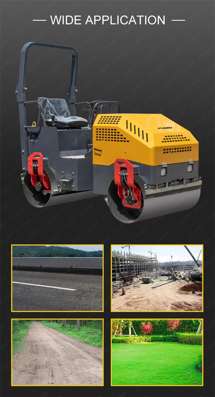 New Construction Machine 2500kg Mini Road Roller Compactor for Sale