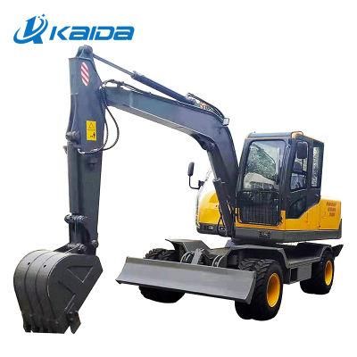 Famous Brand Hydraulic Parts Digger Mini Garden Tractors Wheeled Excavators Steel Tracks