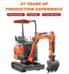 Xiniu Xn10-8 Zero Swing Motor Mini Small Excavator From China 0.8 Ton Excavator