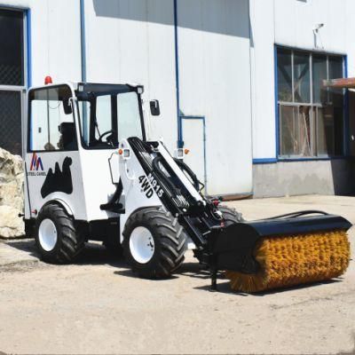 Hydraulic/Electric Snow Blower Wheel Loader with Snow Bucket/Rotary Brush/Snow Blade