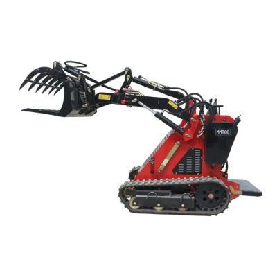 Factory Crawler Rubber Track Diesel Engine 25HP Powerful Hydraulic Joystick Mini Track Skid Steer Loader