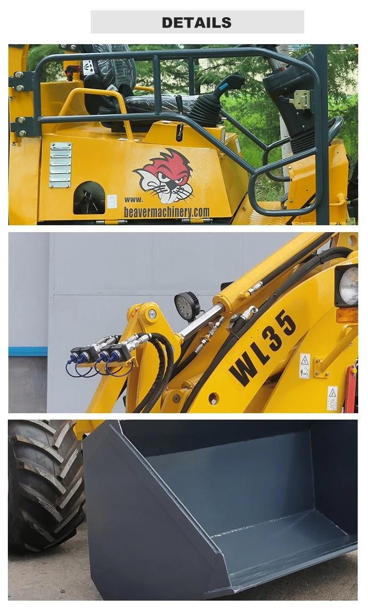 China New Small Wheel Loader Wl25/Wl35/Wl50 with CE & EPA for Sale