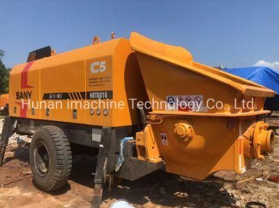 Good Working Condition Used Sy6016-110 Trailer Concrete Pump Best Selling