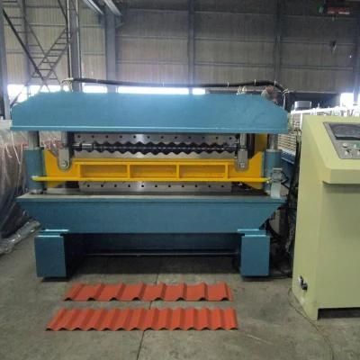 New Roof Use Double Layer Corrugated Profile Steel Roofing Sheet Roll Forming Machine