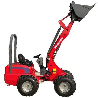 H180 600kg Load Garden Mini Front Wheel Loader for Farm