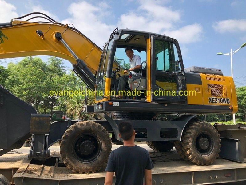 Medium Size 21 Ton 0.86m3 Hydraulic Wheel Excavator Xe210wb