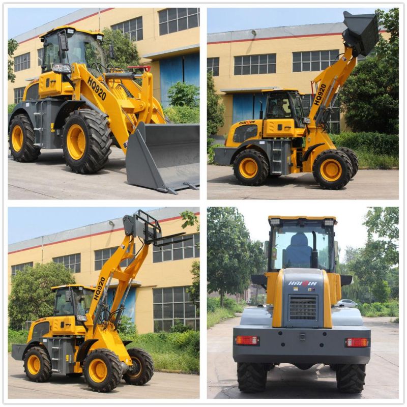 Haiqin Brand High Quality (HQ920) with Pallet Fork Aolite Wheel Loader