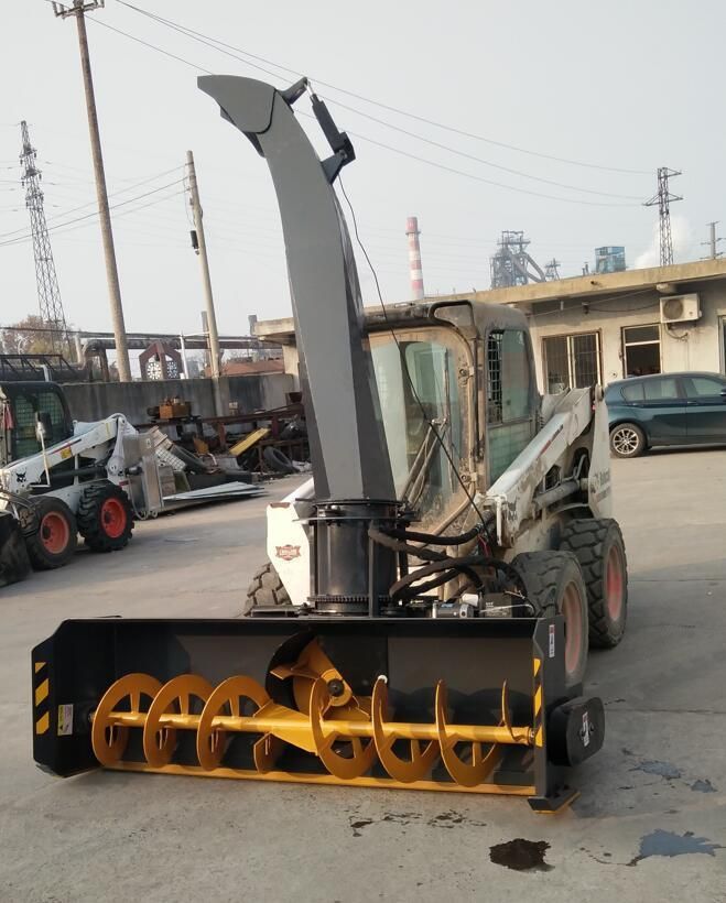 Skid Steer Loader with Snow Blower Attachment for Sale Big Snow Sweeper Mini Loader