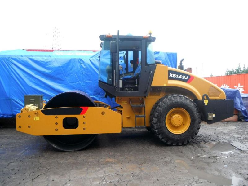 16ton Xs163j Mechanical Drive Single Drum Vibrator Road Roller Machine