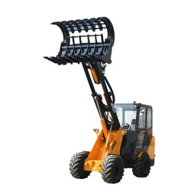 4X4 Mini Farm Machinery Equipment Root Grapple Forklift Loader for Agriculture