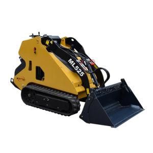 Diesel Engine Driving Mini Skid Steer Backhoe Excavating Loade