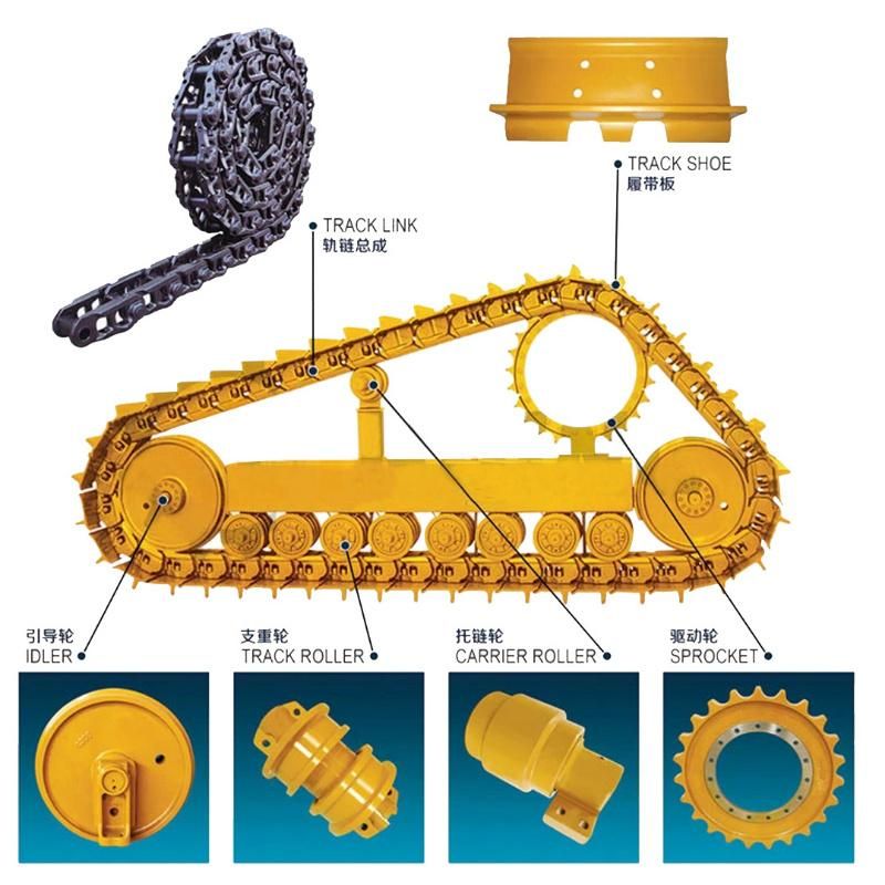 Bulldozer Excavator Undercarriage Spare Parts D6m 40L Lub Cr5465 Track Chain