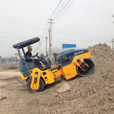 Hot Selling Road Roller New Type Hydraulic Double Drum 1 Ton Ride on Vibratory