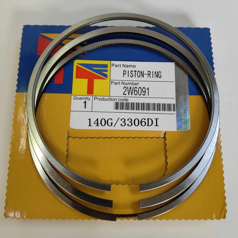 High Quality Diesel Engine Mechanical Parts Piston Ring 2W6091 for Excavator Parts E300b 140g Build Car Parts D6h D6d D6e Wheel Loaders Parst 996c Generator Set