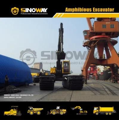 40ton Amphibious Digger Swamp Digger for Salty Lake Dredging