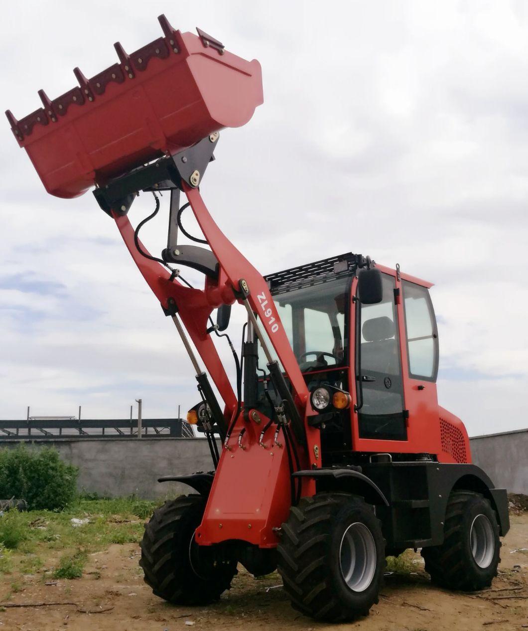 Zl910 Zl920 Rated Load 1000kg 2000kg Small Front End Loader Mini Wheel Loader Price for Sale