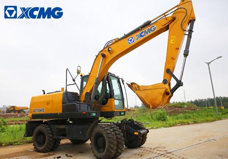 China XCMG 15 Ton Medium Hydraulic RC Wheel Excavator Xe150wb Price for Sale