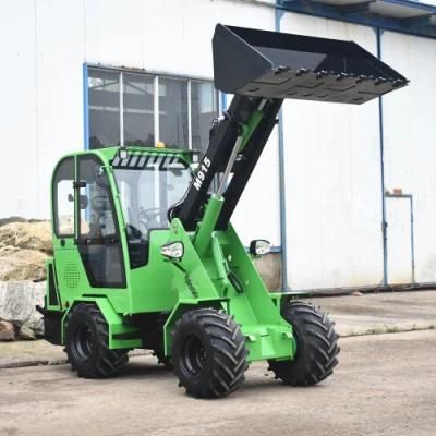 China Loader Professional 1.5ton Cheap Telescoping Wheel Loader Mini Front End Loader for Sale