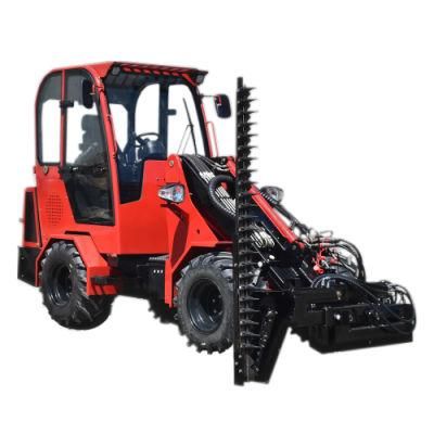 Factory Directly Supply 1ton 1.5ton 2ton Mini Skid Steer Telehandler Front End Loader Telescopic Boom Loaders with CE Price List