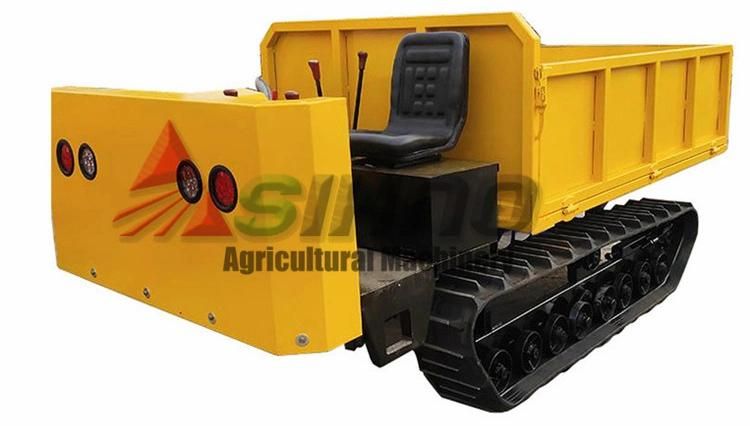 3 Tons Mini Crawler Dumper 5 Tons Transporter Trucks Rubber Track All-Terrain Transporter Crane Truck Lifting Platform