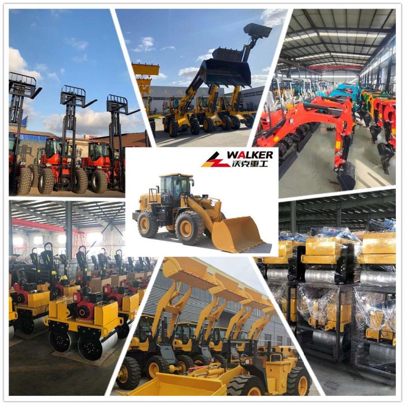 China Factory Wholesale 1/1.2/1.5/2/3tons Small Wheel Loader Small Forklift Skid Steer Loader 4WD Front Loader CE Certification Euro 5 Engine Construction Sit