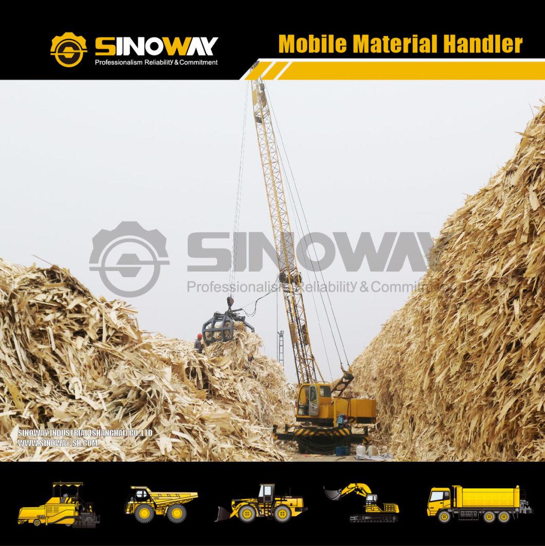 China Cheap Price Mobile Material Handler with Lattice Boom and Grab