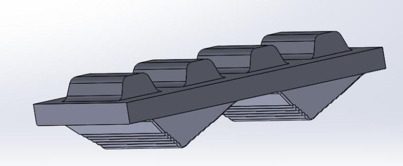 Small Rubber Track for Robot/Wheelchair Wheels Can Be Customized