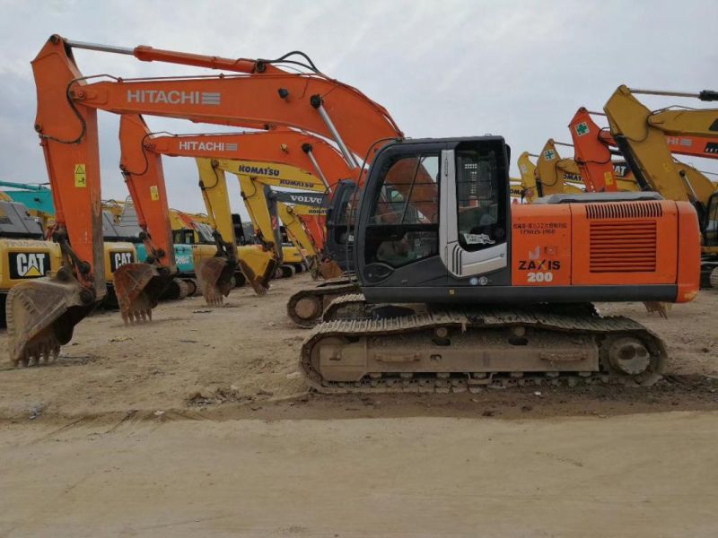 20 Ton Hitachi Zx200-3 Cat Volvo Crawler Heavy Truck Excavators Second Hand Ex200-3 Zaxis200-3 200-5 Used Excavator Machinery Excavadora Usada Sale Price