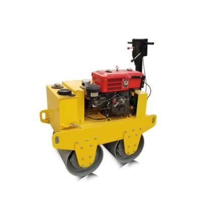 CE Certificated Hand Double Drum Roller Mini Road Roller Compactor Asphalt Roller for Sale