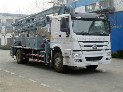 High Quality HOWO 4X2 290HP 24m Concrete Pump Truck