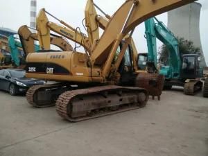 Used Secondhand Cat 325c with Sheet Piling Crawler Excavator Used Heavy Machine