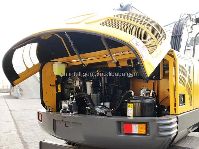 Me75 Medium Size Hydraulic Wheel Excavator 0.06m3 Mini Excavator Operating Weight 7000kg