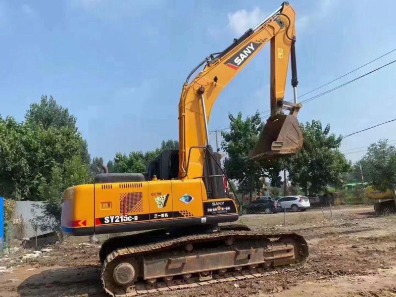 21 Ton Used Secondhand Sany Sy215c-9 Hydraulic Crawler Track Construction Machinery Equipment Backhoe Excavadora Usada Excavatrice Excavator Excavators for Sale