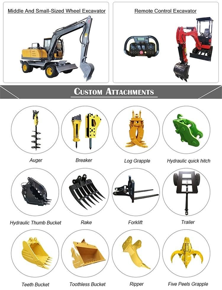 Multiple Model Mini Small Crawler Excavator Hydraulic Excavator Small Digger Chinese 0.8 Ton 1 Ton 1.5 Ton 1.8 Ton 2 Ton 3 Ton