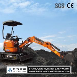 Rili 1.8ton Hydraulic Crawler Mini Excavator with for Garden Farmland China