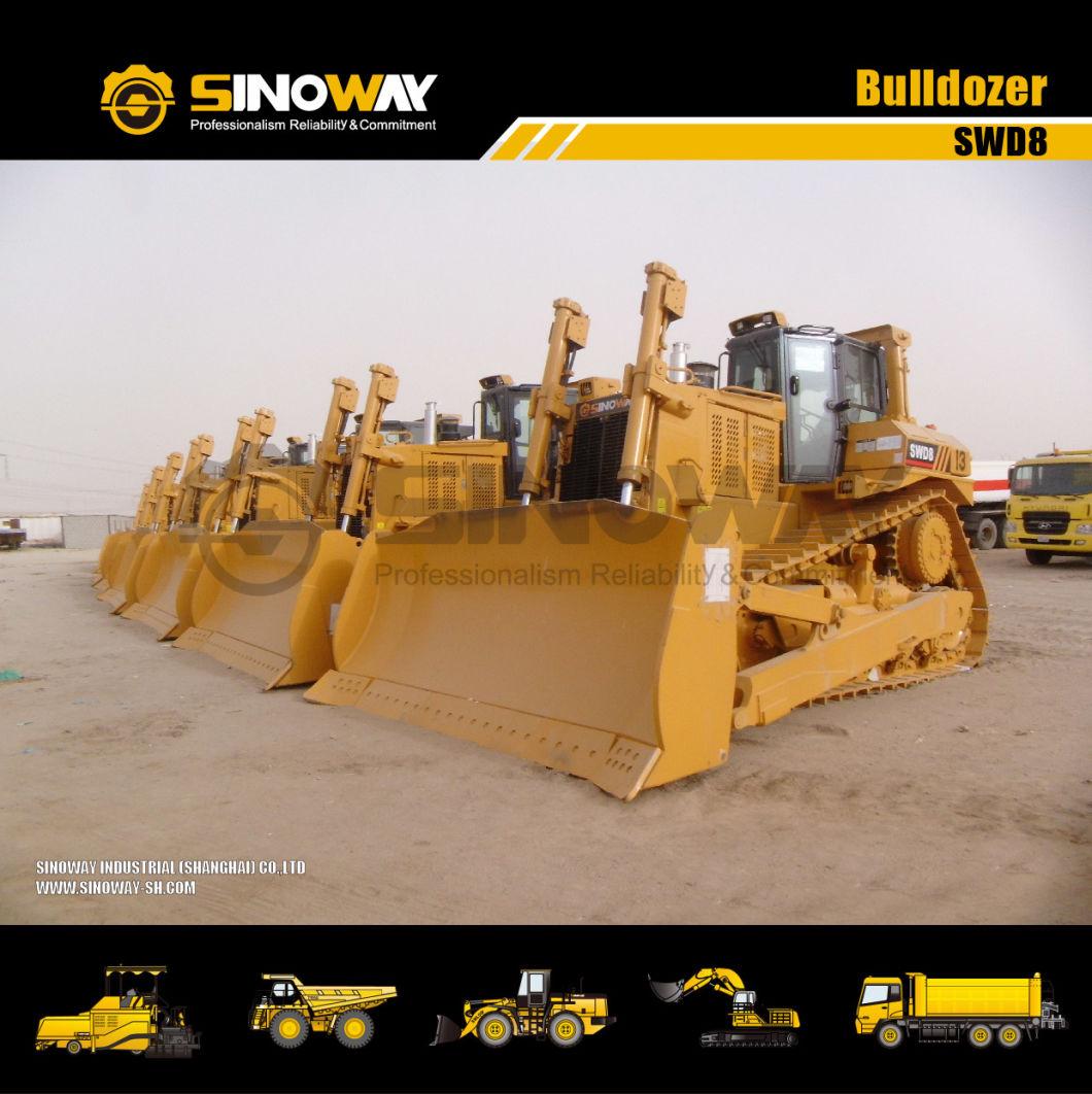 Six Cylinder Cummins Engine Tracked Bulldozer with Winch for Sale