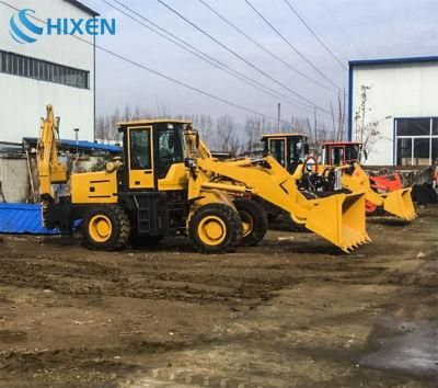 Construction Machinery Cheap 4 in 1 Wheel Excavators Backhoe Loader