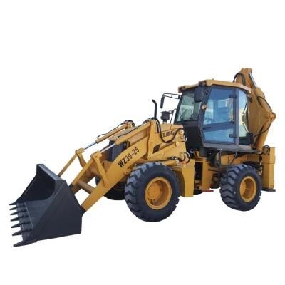 New ATV 4X4 Backhoe 1.6 Ton 2 Ton 2.5 Ton 3 Ton Small Hydraulic 4WD Back Excavator Loader with Optional Attachments