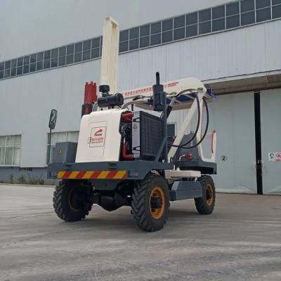 Guardrail Construction Driver Machine for U O Shape Pile Installation