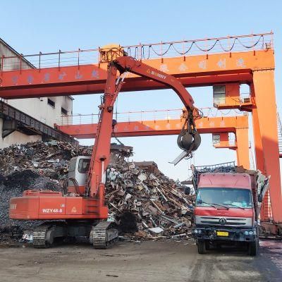 Bonny 48ton Hydraulic Material Handling Machine Handler on Track for Scrap and Waste Recycling