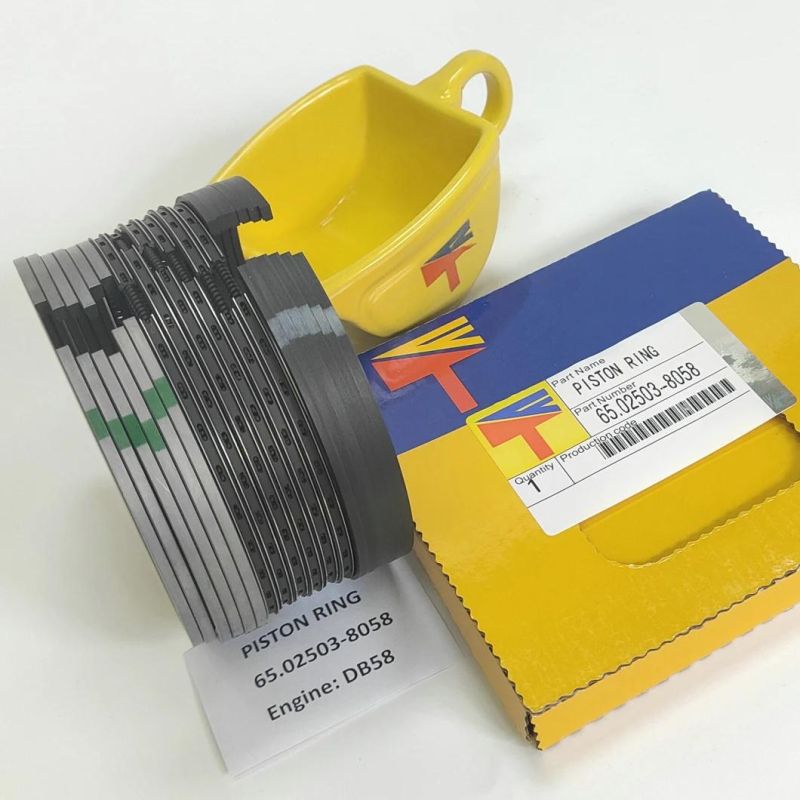 High Quality Diesel Engine Mechanical Parts Piston Ring 65.02503-8058 for Excavator Parts Dh220-7 Dh220-5 Engine Parst dB58 Generator Set