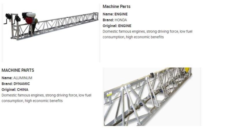 Vibratory Concrete Frame Truss Screed with Honda Engine