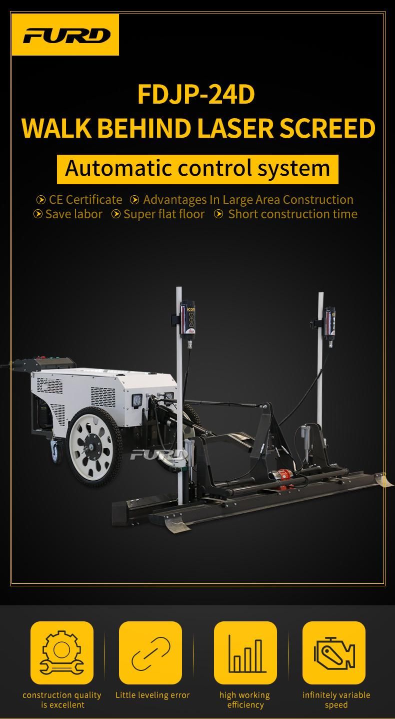 Leica Support 2.5mtr Laser Screed Flooring Machine for Sale