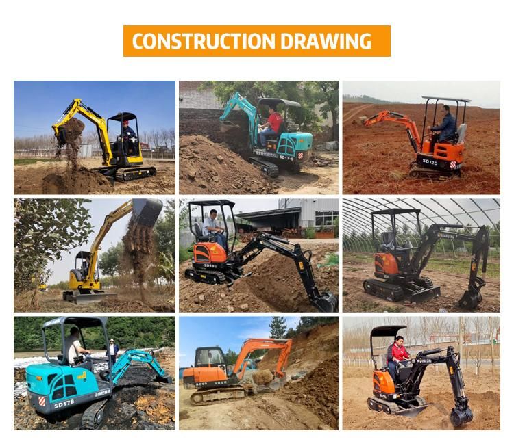 2.5 Ton Hydraulic Mini Excavator Small Excavator with Competitive Prices