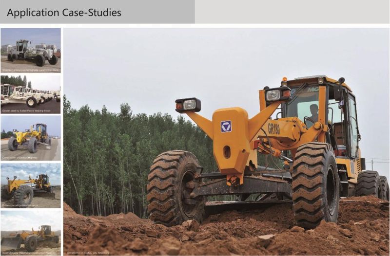 Road Construction Machinery 205/214HP Mini Grader Gr215 with Cummins Engine