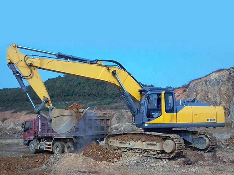 Xe470d 47ton 2.5cbm Big Hydraulic Rotating Bucket Mining Crawler Excavator