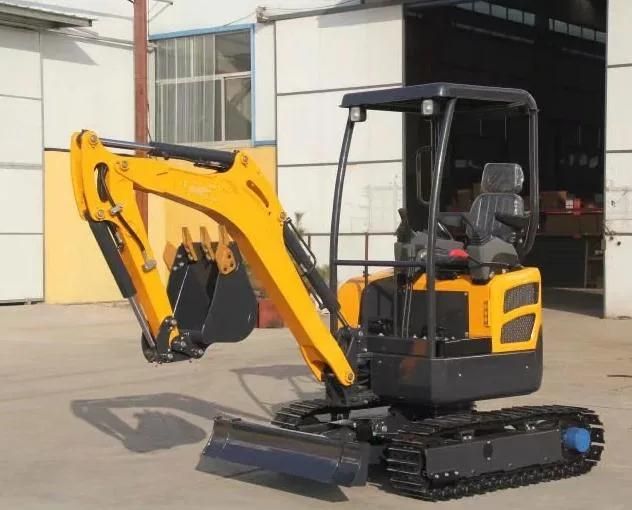 Mini Bagger Digger 2 Ton 2000kgs Digging Machine Mini Crawler Excavators