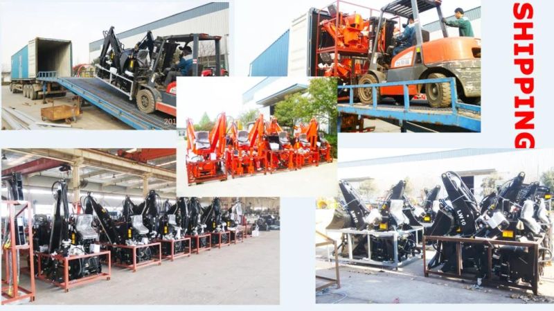 Skid Steer Hitched Hydraulic Drive Backhoe Digger Excavator Loader