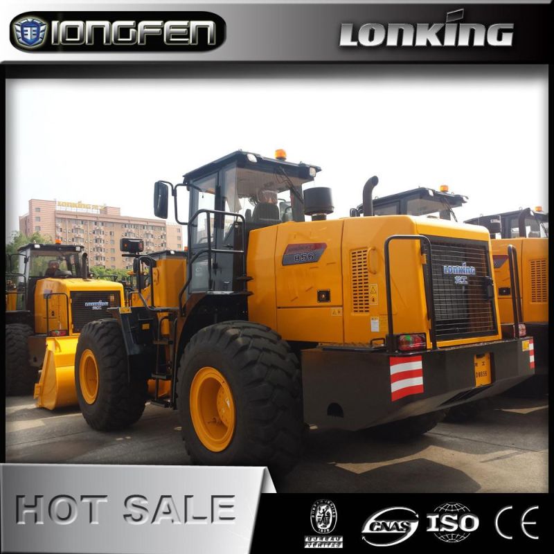 Mining Earth Moving Good Condition 6 Ton 7ton 8ton 9ton 10ton Cummins Weichai Engine Wheel Loader Used New Lonking 856