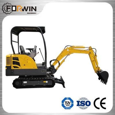 1.8ton (FW18-9) Small Compact Towable Backhoe Digger Mini Hydraulic Crawler Excavator for Sale
